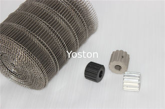 China Metal Flat Flex Wire Mesh Conveyor Belt 1.0- 4.0 Mm Dia Smooth Surface Fire Prevention supplier