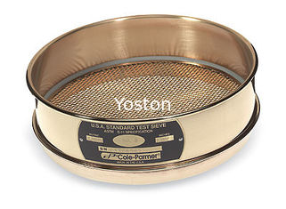 China ASTM 8 &quot; Brass Wire Mesh Sieve Precision Frame Anti High Temperature Long Using Life supplier