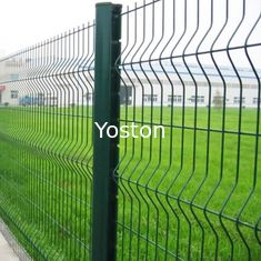 China 3D Curvy PVC Coated Welded Wire Mesh Fencing , Metal Security Fence Panels For Airport supplier
