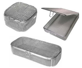 China Fine Mesh Surgical Instrument Sterilization Containers Medical Basket / Tray supplier