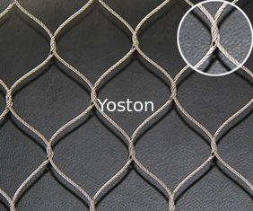 China Hand Woven Stainless Steel Wire Rope Mesh , Flexible Wire Mesh Netting Durable supplier