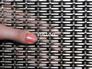 China Decorative Stainless Steel Architectural Wire Mesh Crimped For Facade Cladding supplier