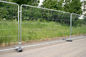Portable Temporary Metal Mesh Fence Panels Petrol Station / Railway Station Application supplier