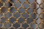 Bronze Color Chain Mail Ring Metal Mesh Curtain Panels For Space Divider supplier