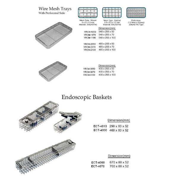 No Welded Joint Endoscope Sterilization Tray , Surgical Instrument Trays Stainless Steel