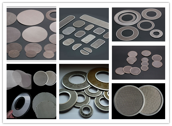 Round Cutting Stainless Steel Wire Cloth Discs , Fine Metal Mesh Filter Against Acid