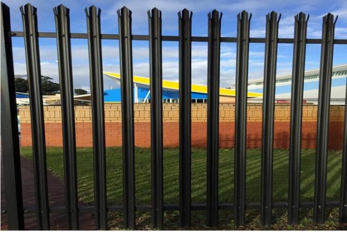 Steel Palisade Wire Mesh Fence Panels High Security Powder Coated Surface
