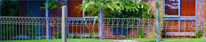 Powder Coated / Galvanised Wire Mesh Fencing , Security Mesh Fence Panels Banksia Type