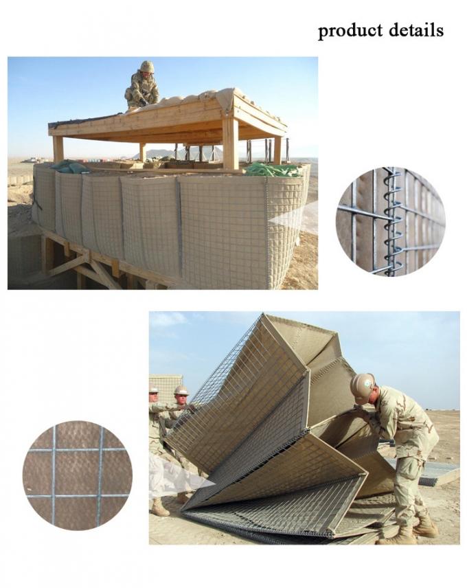 Ballistic Protection Hesco Bastion Barrier Blast Resistant Modular Wall Removable