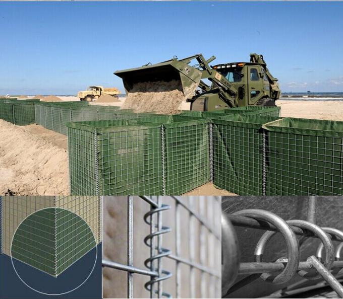 Protective Barrier House Wall Bastion Wall Hesco Raid Deployment For Military Defense