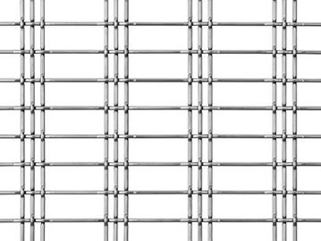 Crimped wire mesh with 2mm weft wire.