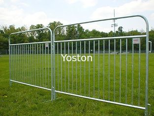 China Pedestrian Barricade Temporary Fencing Barrier , Galvanized Steel Welded Wire Fence supplier