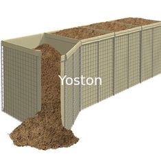 China Pakistan Sand Filled Hesco Bastion Barriers Blast Gabion Walls With Geotextile supplier