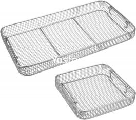 China Wire Mesh Surgical Instrument Sterilization Containers Tray For Washing / Sterilizing supplier