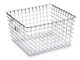 China High Strength Metal Sterilization Trays Wire Basket Stackable For Washing Processes supplier