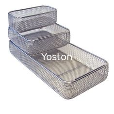 China Medical Surgical Rigid Sterilization Containers , Stainless Steel Wire Mesh Trays supplier