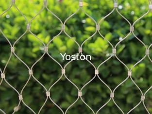 China No Toxic Flexible Stainless Steel Mesh Netting , Wire Rope Mesh Solid Structure supplier
