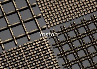 China SS Woven Architectural Wire Mesh Perforated Steel Cladding With Special Crimps supplier