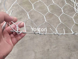 China Hexagonal Woven 1m Gabion Mesh Basket  For River Bank Protection supplier