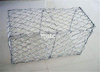China Hexagonal 2m Galvanized Gabion Boxes Wire Mesh Baskets Walls Hot Dipped supplier