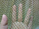 Flame Resistant Wire Mesh Curtain Chain Link Fabrics Coil Drapery Decorative supplier